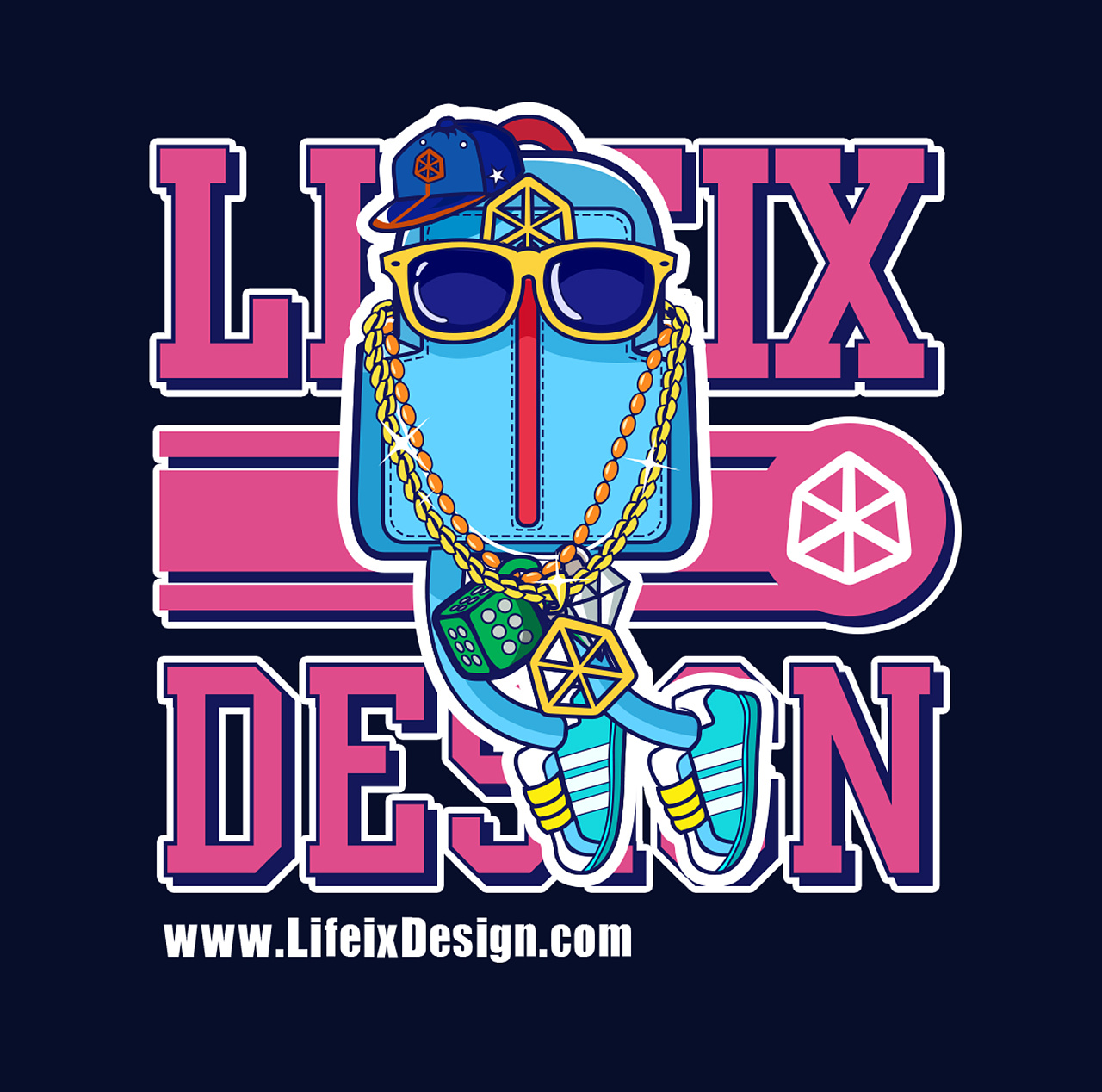 潮流涂鸦 背包|插画|涂鸦/潮流|8毫克zj - 原创作品 - 站酷 (zcool)