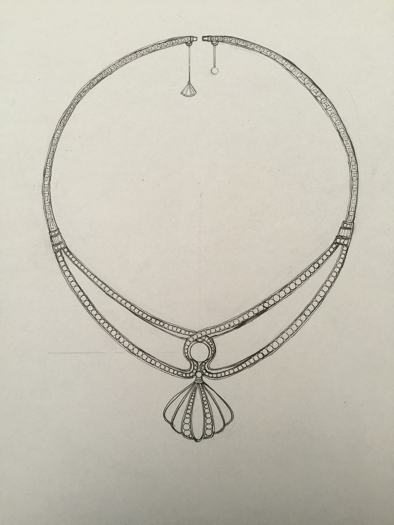 跳舞的女孩珠宝设计手绘