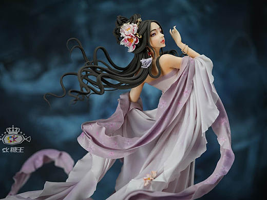 SK糖王 | 翻糖作品之古风紫衣少女