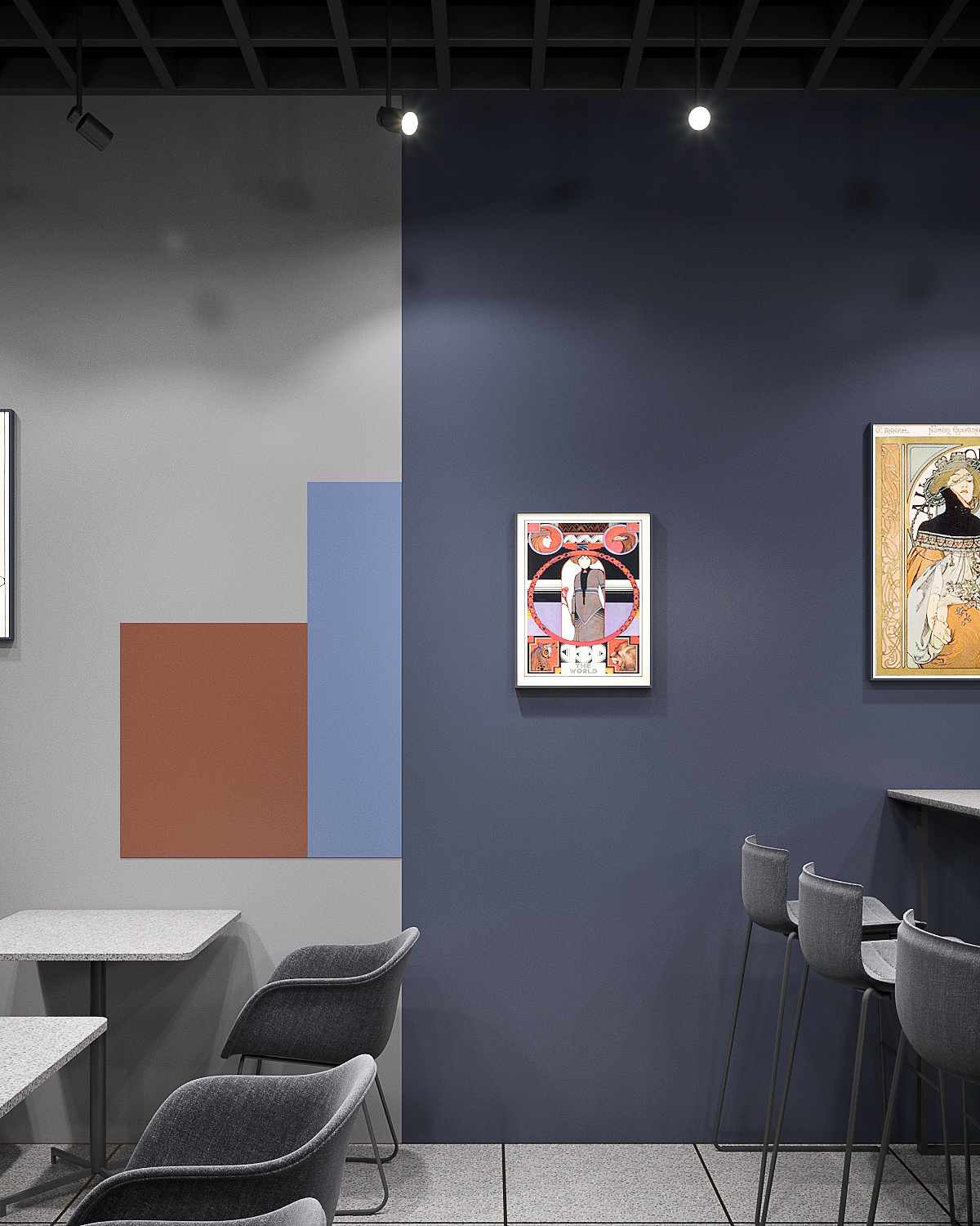 星宿- 甜点茶事店（图ZMTMwOTQwNzAw） - 家装设计 - 站酷设计师民舍制作空间设计原创素材 - 站酷ZCOOL