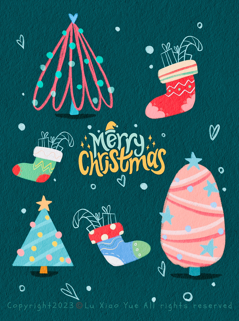 节日手帐式插画系列|祝你快乐,不止节日!