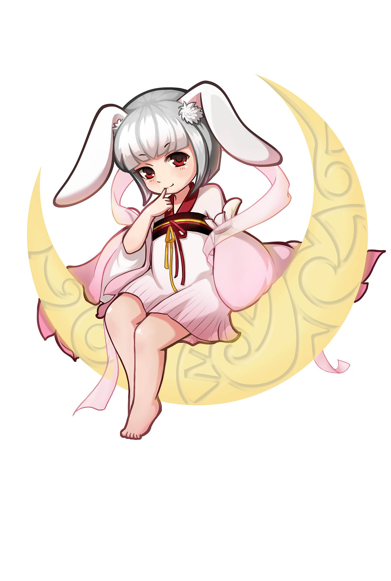 女神弹珠玉兔（图ZMzQ0NDQ2MDQ=） - 艺术插画 - 站酷设计师摆烂大师的一天原创素材 - 站酷ZCOOL