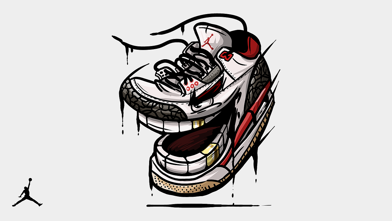 AJ1-5代球鞋拟人插画合集（图ZMjgxMTYyOTQw） - 新锐潮流插画 - 站酷设计师一圈大胡子原创素材 - 站酷ZCOOL