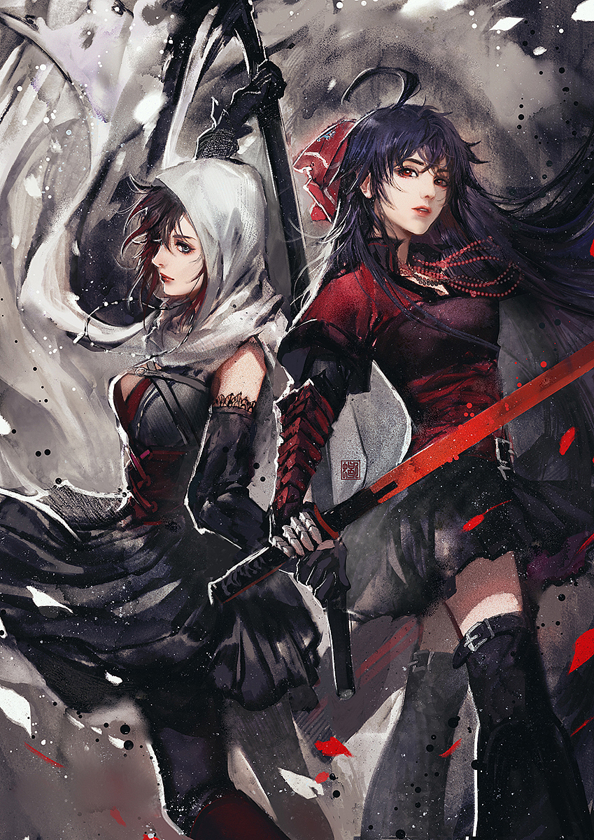 rwby墨笔涂鸦（图ZMTU3MzI0NzQ4） - 创作习作 - 站酷设计师壳中蝎原创素材 - 站酷ZCOOL