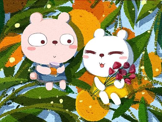 绘本—橙子与鲜花