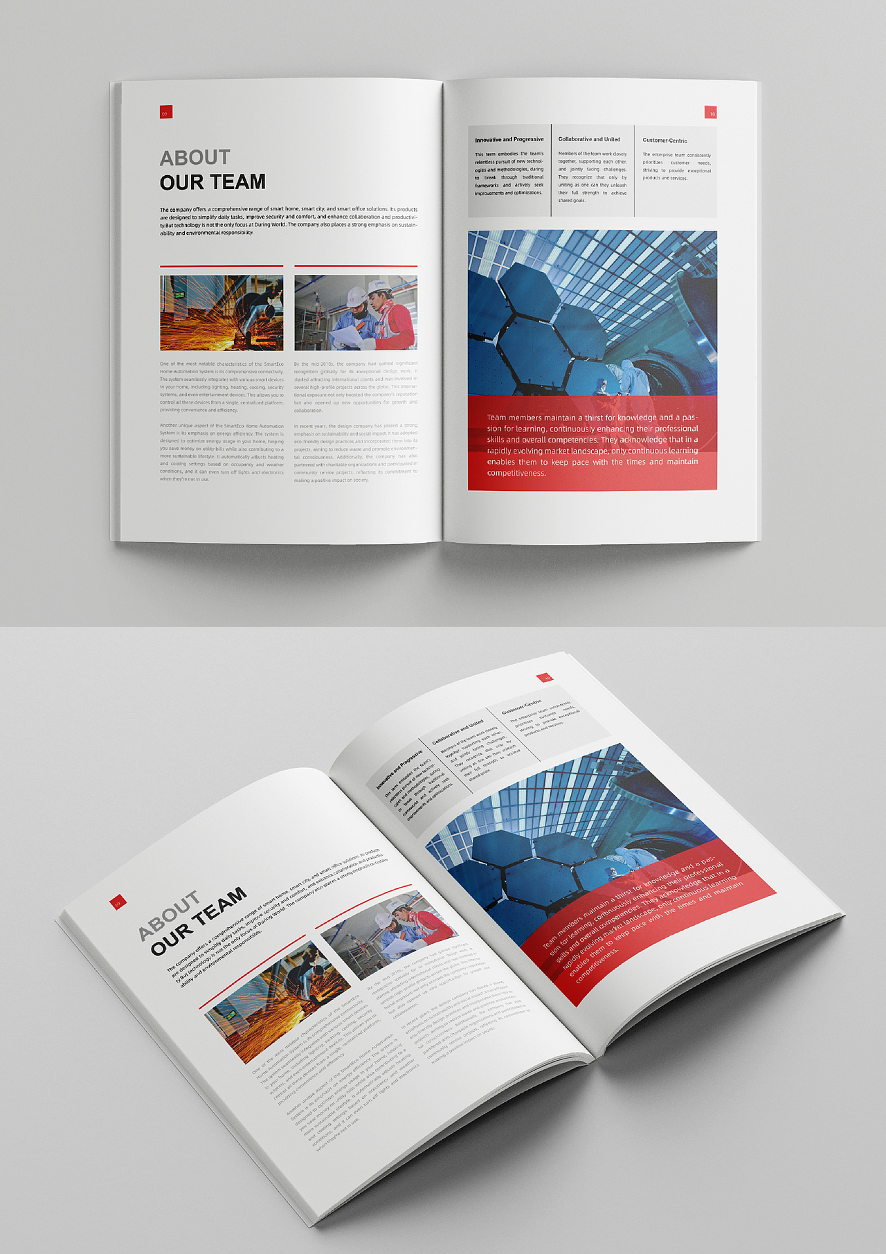 画册设计 l 红色系画册案例分享