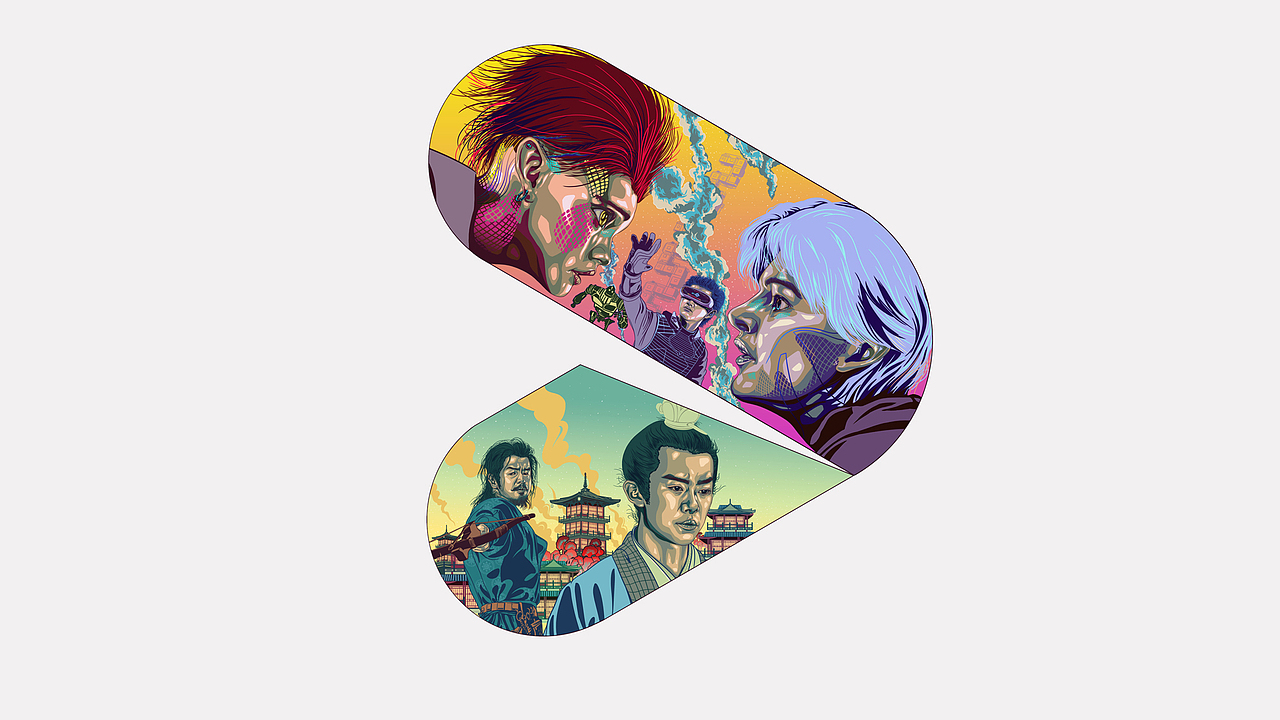 画了一组 logo的插画延伸