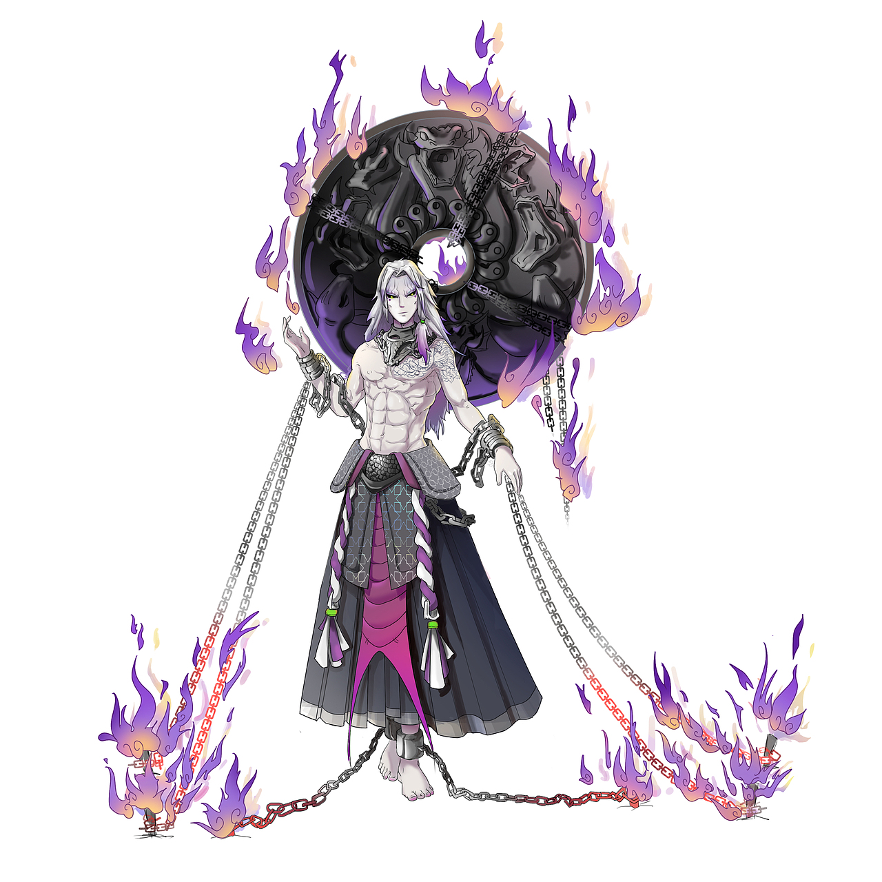 八岐大蛇皮肤《大狱邪神》(图ZMTg3MDUxNjE2) - 商业插画 - 站酷设计师李壹南原创素材 - 站酷ZCOOL