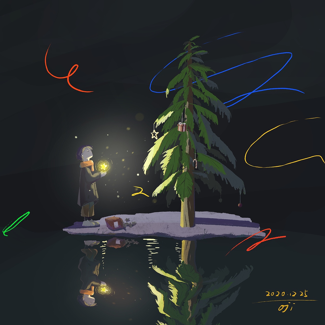 你好，圣诞🎄（图ZMjM3MTAyNDEy） - 创作习作 - 站酷设计师欧吉ouji原创素材 - 站酷ZCOOL