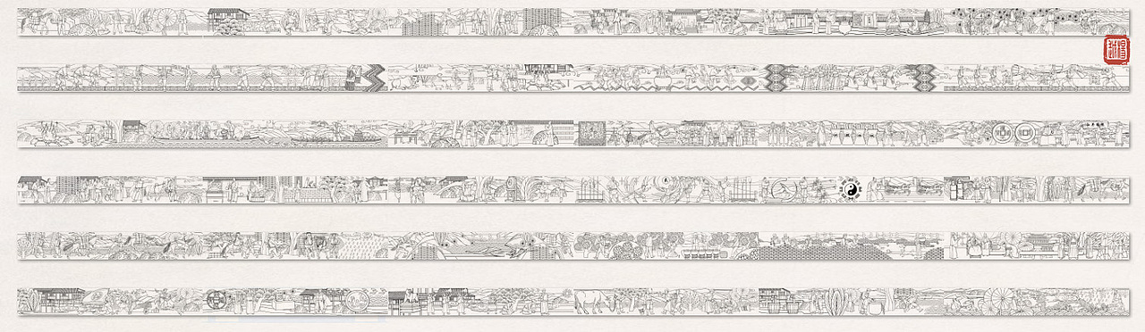 浮雕墙~雕塑设计背景画~层板画~景箱画~国画~展馆