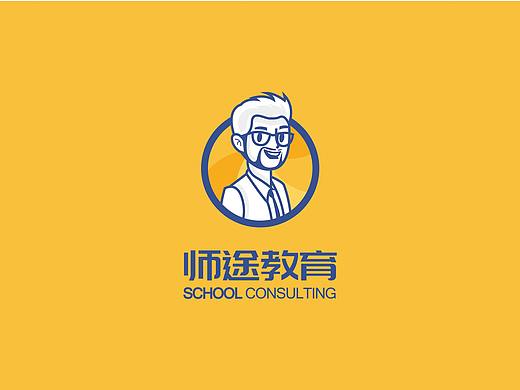 教育培训LOGO  卡通  人物