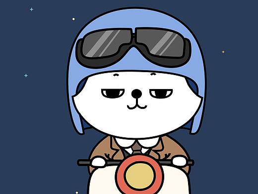 交通卡通形象猫