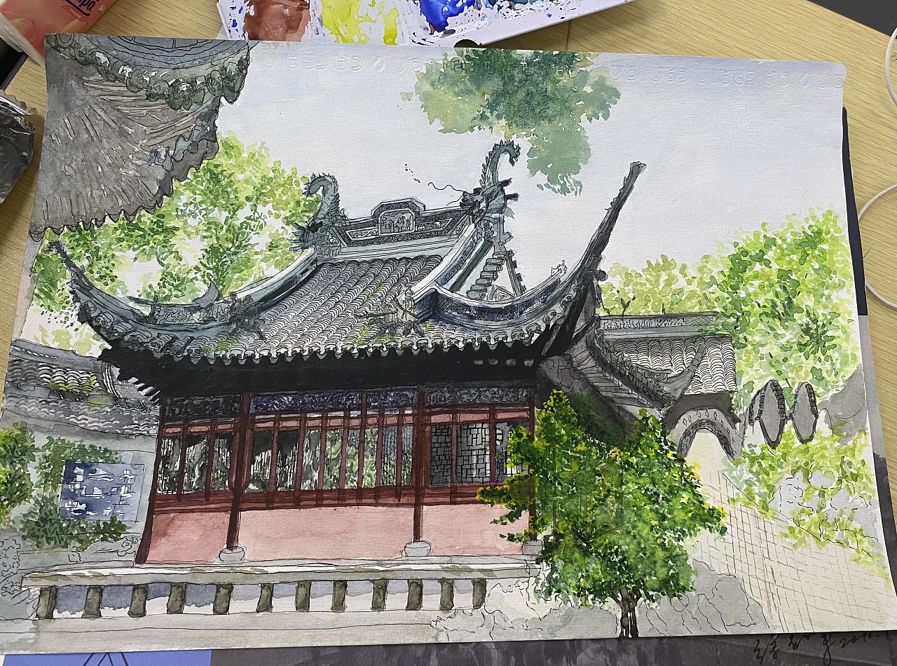 城隍庙|纯艺术|绘画|木旦长歌 - 原创作品 - 站酷 (zcool)