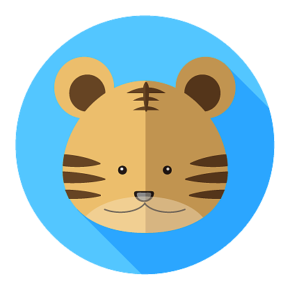 扁平化动物头像