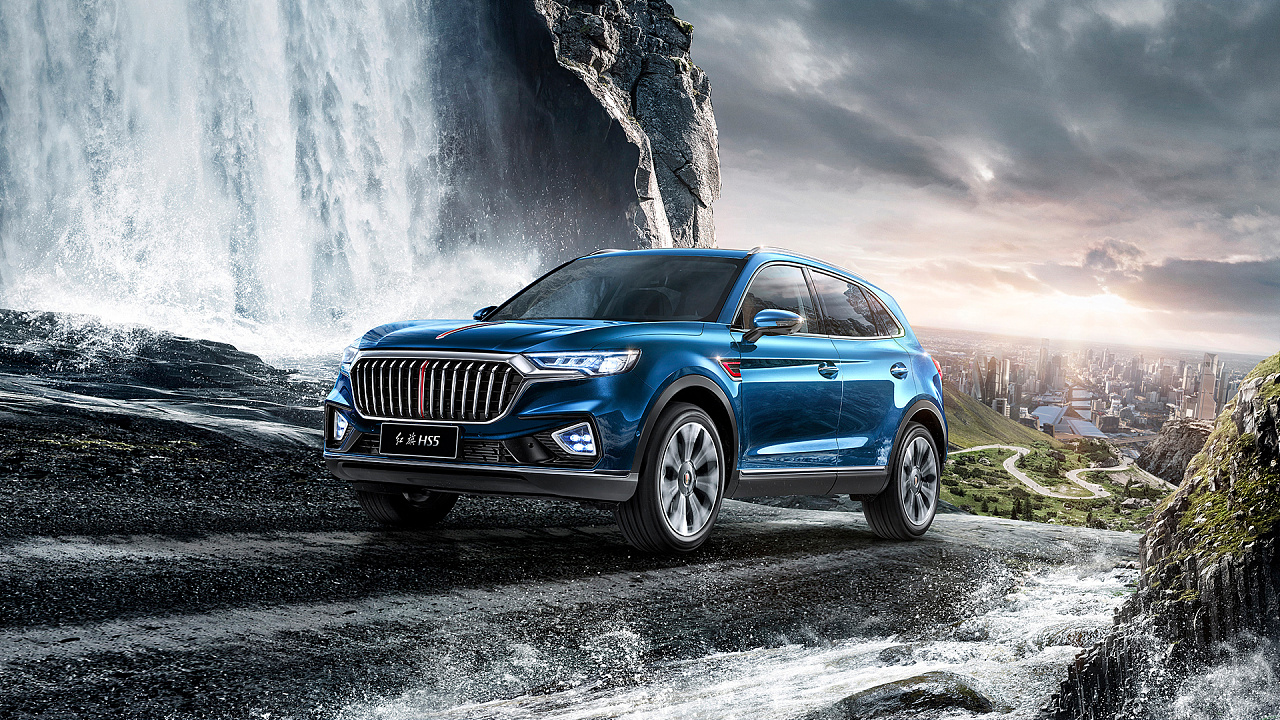 红旗hs5上市kv|平面|海报|g子龙 - 原创作品 - 站酷 (zcool)