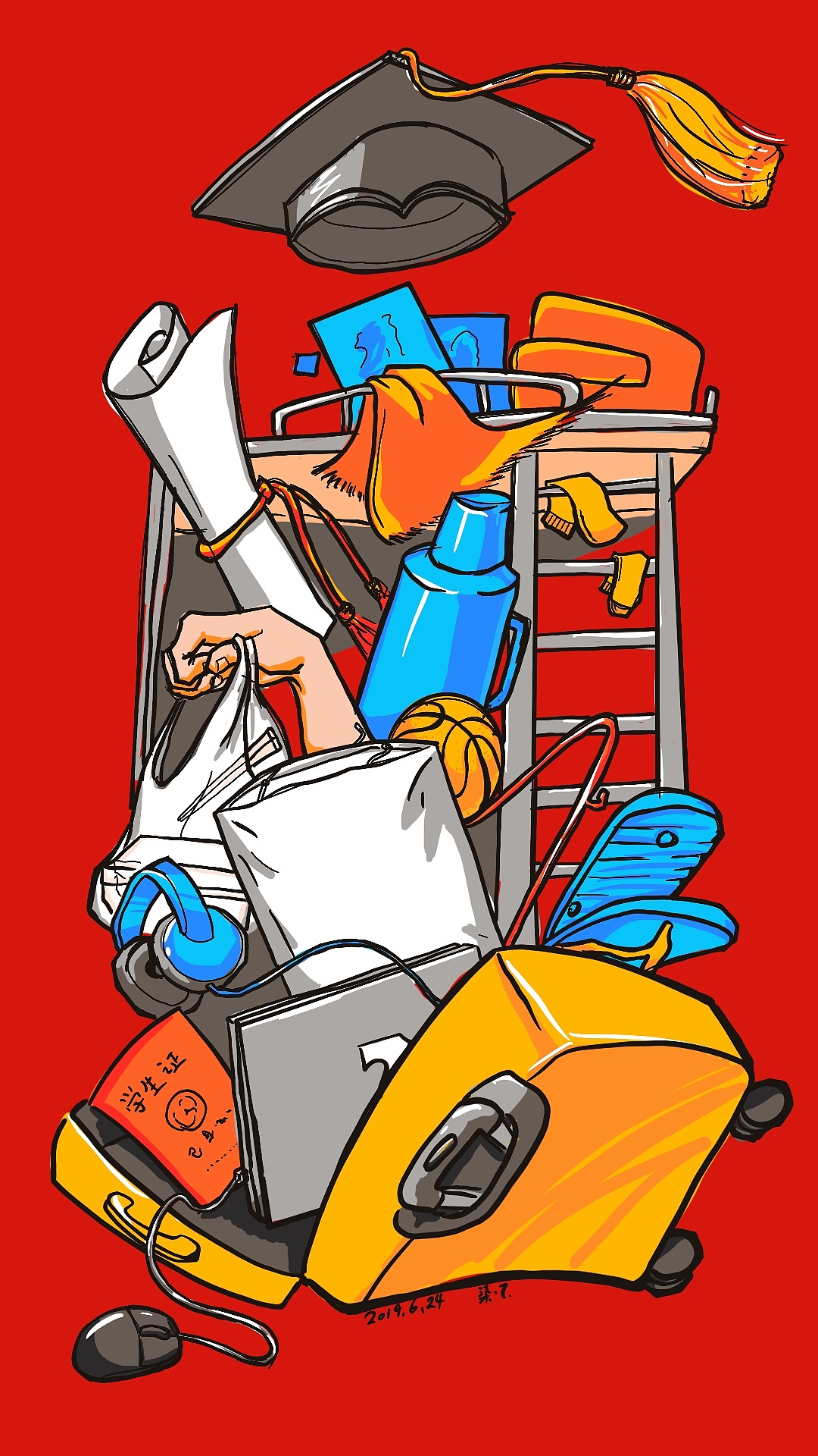 Jobs系列插画第一季合集（图ZMTY5OTg3ODQ0） - 新锐潮流插画 - 站酷设计师柒点7原创素材 - 站酷ZCOOL