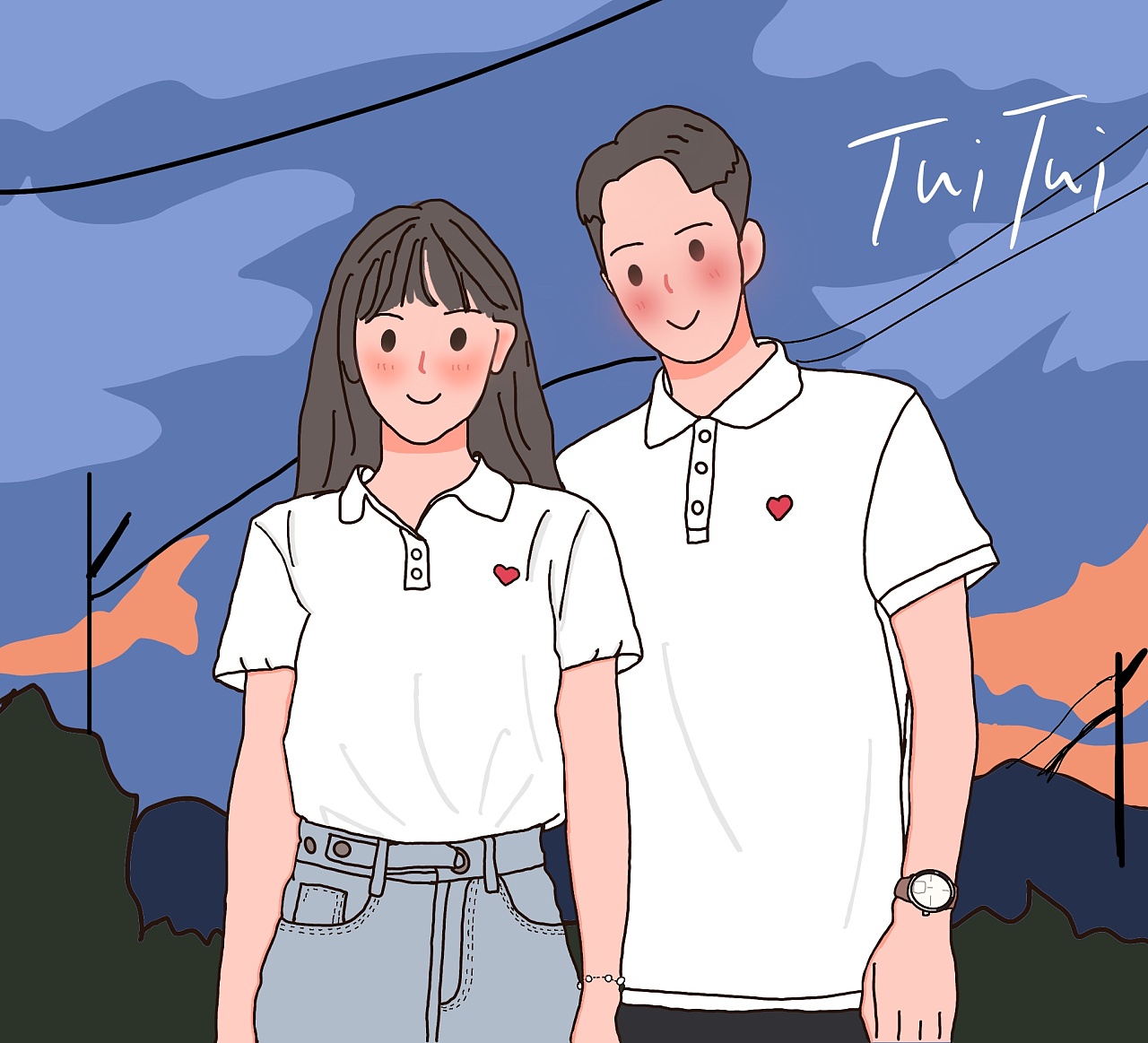 q版头像定制设计情侣头像手绘微信头像手绘|纯艺术|其他艺创|z