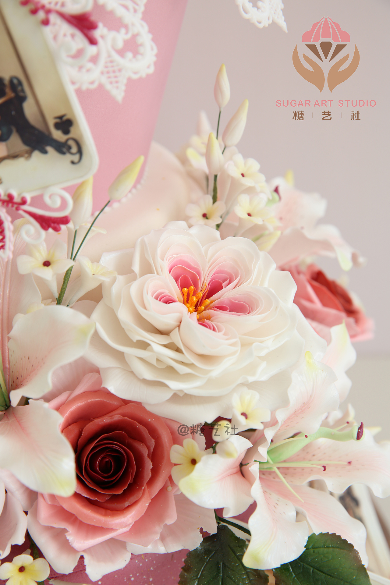 花朵小蛋糕,花朵款蛋糕,花朵形蛋糕_大山谷图库
