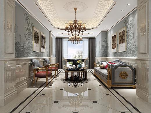 永川碧桂园翡翠湾装修，永川独栋别墅装修，纯法式别墅