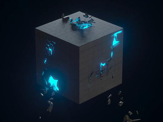 立方体动画（C4D）