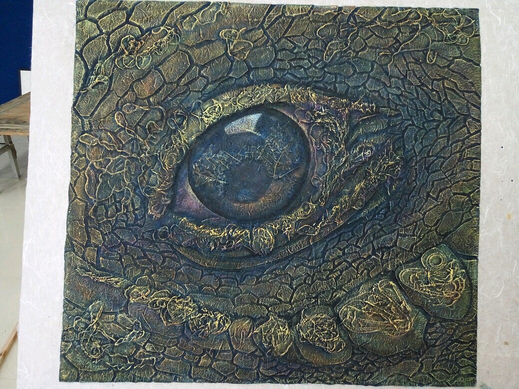 彩拓版画（图ZODQ1ODA1NDQ=） - 绘画 - 站酷设计师Agnes2233原创素材 - 站酷ZCOOL