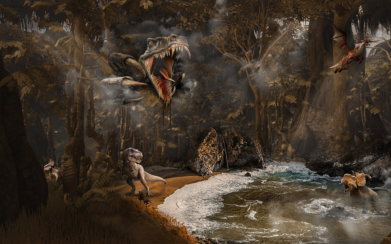 原始森林--侏罗纪(合成作品)