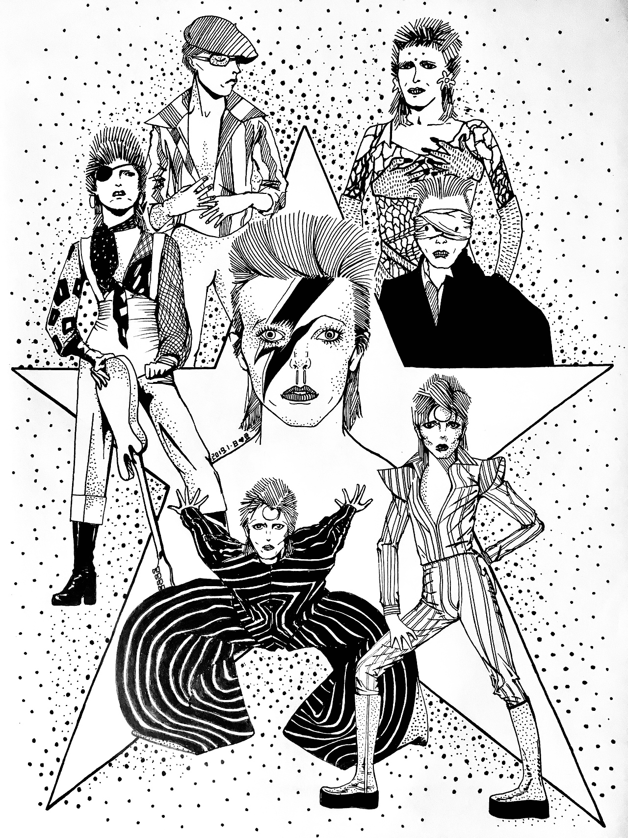 大卫鲍伊David Bowie（图ZMTQ3NTI4MDMy） - 创作习作 - 站酷设计师Senora豆子原创素材 - 站酷ZCOOL