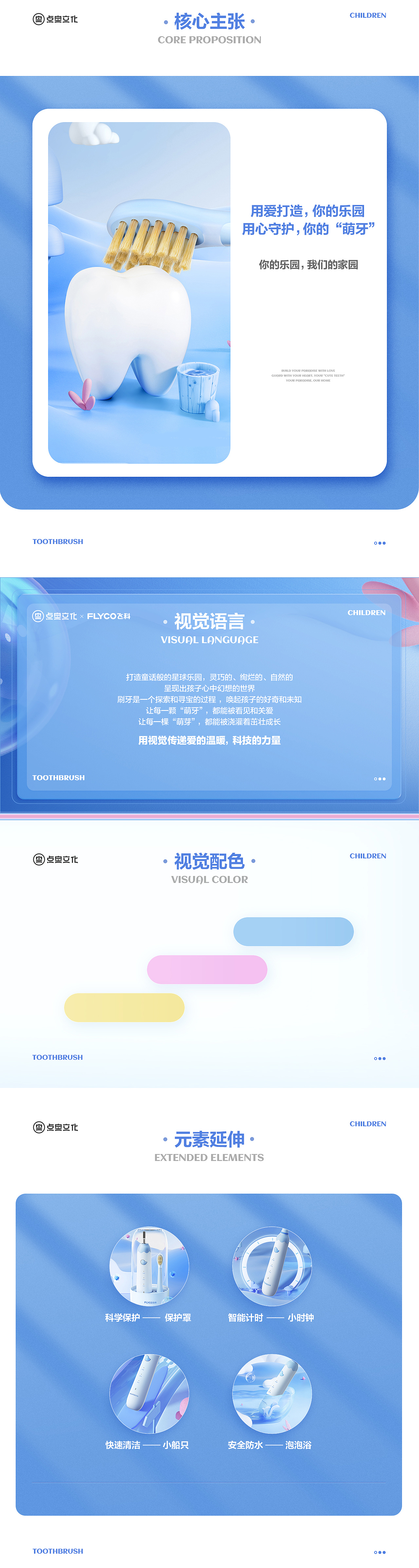 【点奥文化】飞科儿童电动牙刷详情页视觉分享(图ZMjkwNDA0OTk2) - 电商 - 站酷设计师点奥文化团队原创素材 - 站酷ZCOOL