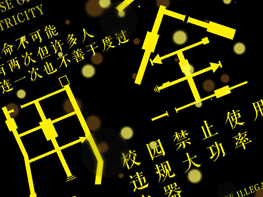 安全用电海报