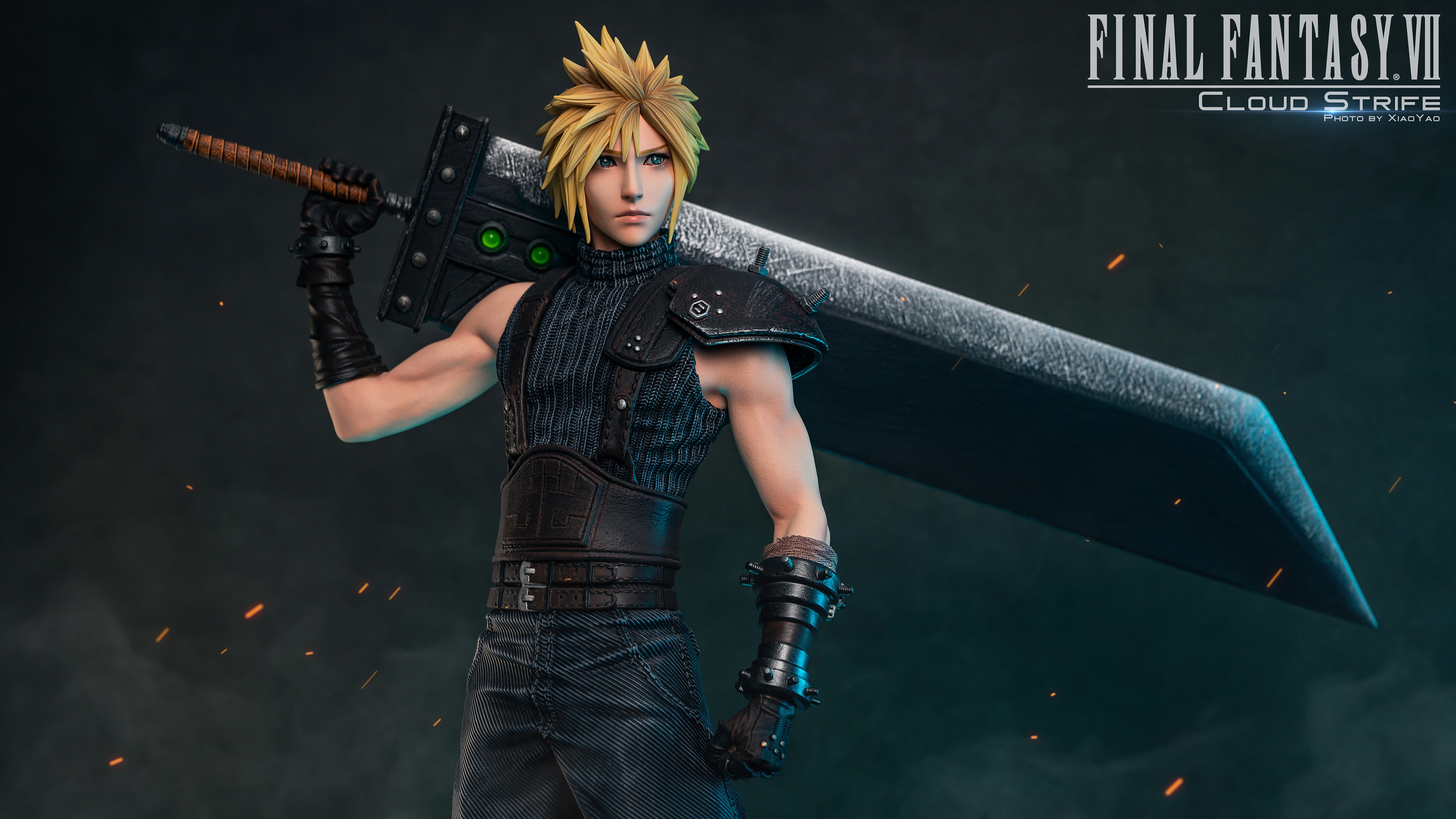 cloud strife雕像摄影