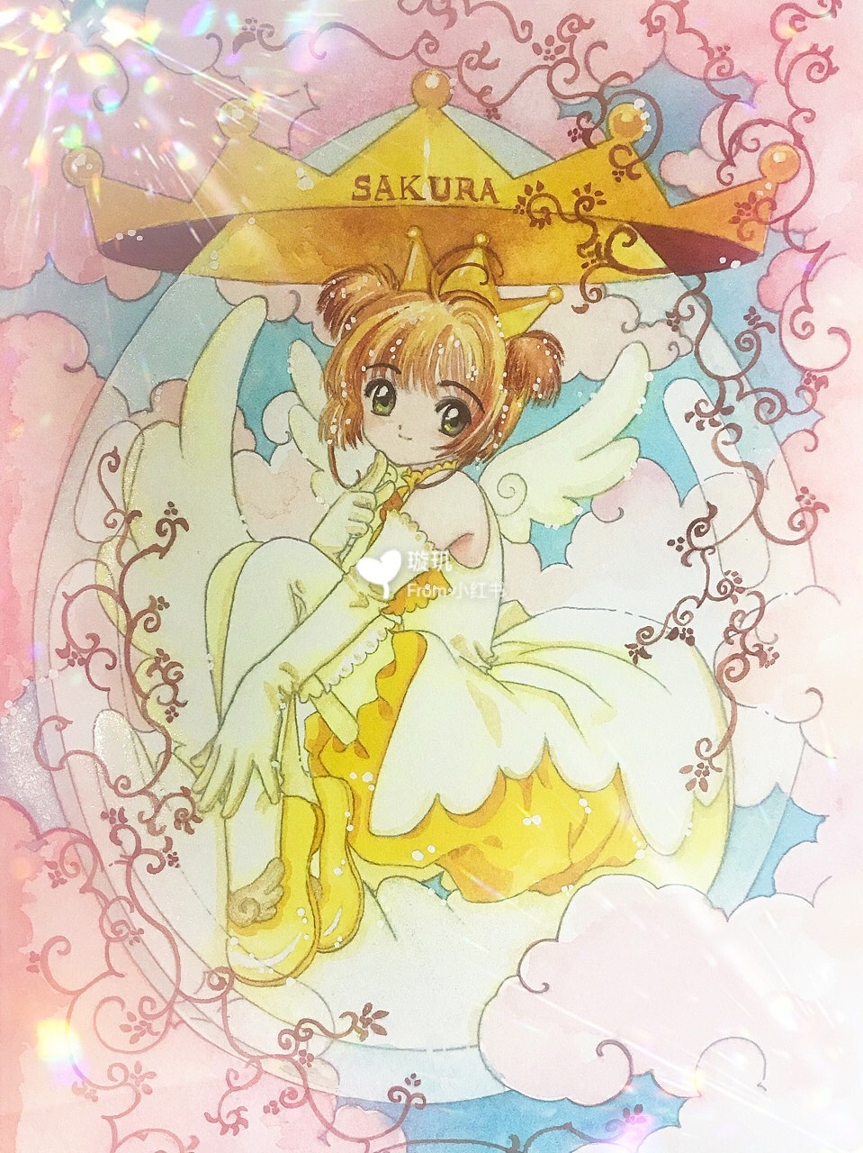 魔卡少女樱水彩漫画原图 原创作品 站酷 Zcool