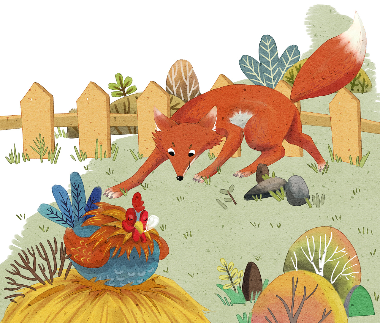 列那狐狸部分插画