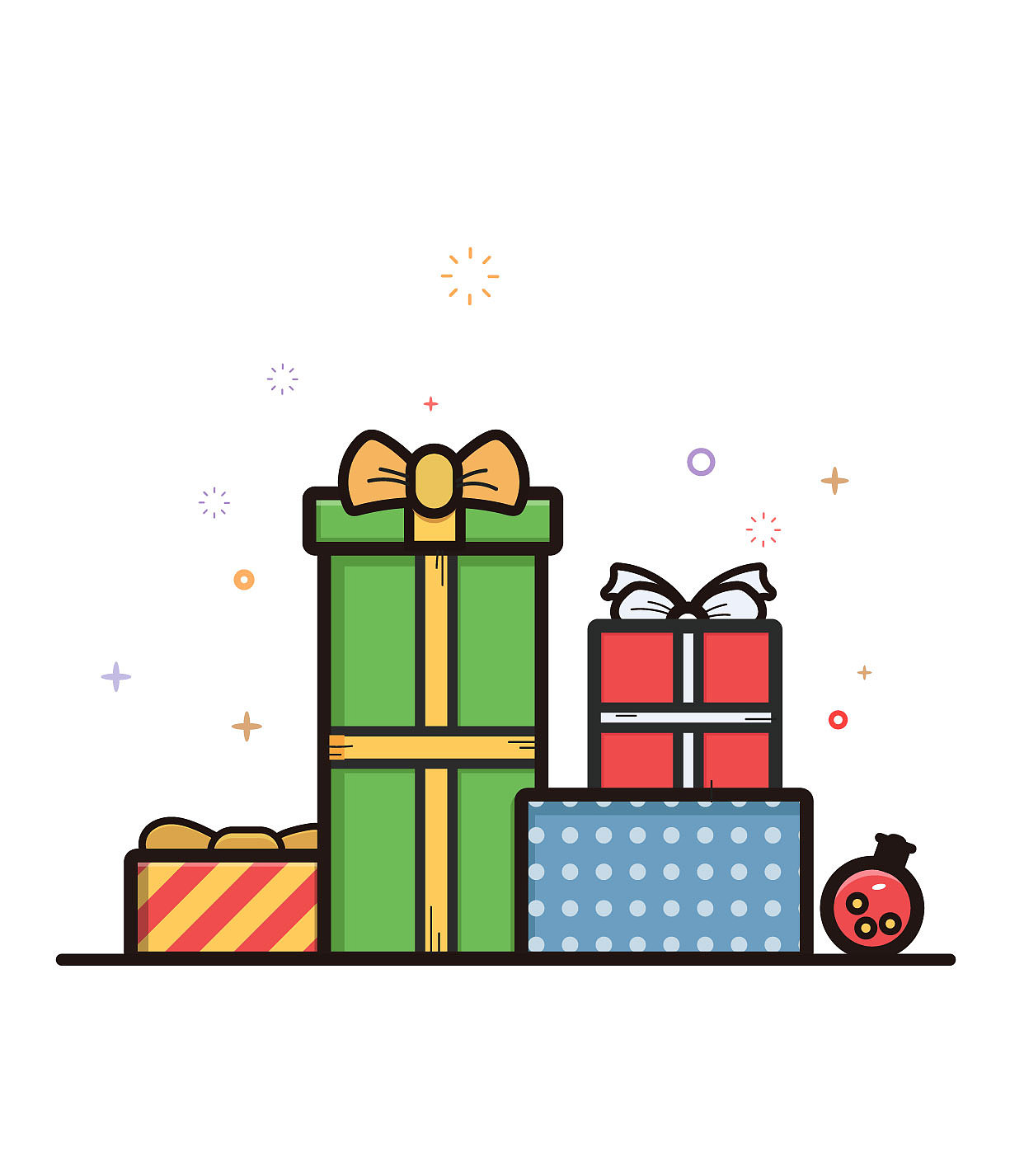 圣诞插画（图ZMjgxOTEyNzky） - 儿童插画 - 站酷设计师猫姐设计原创素材 - 站酷ZCOOL