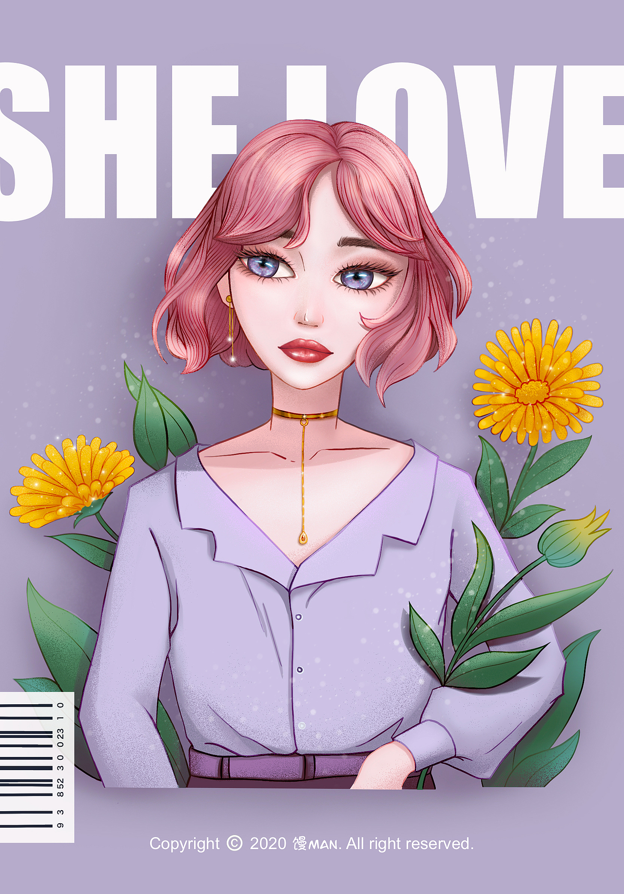 商稿解封 金盏花少女（图ZMjIwNzEzNjAw） - 商业插画 - 站酷设计师馒Man原创素材 - 站酷ZCOOL