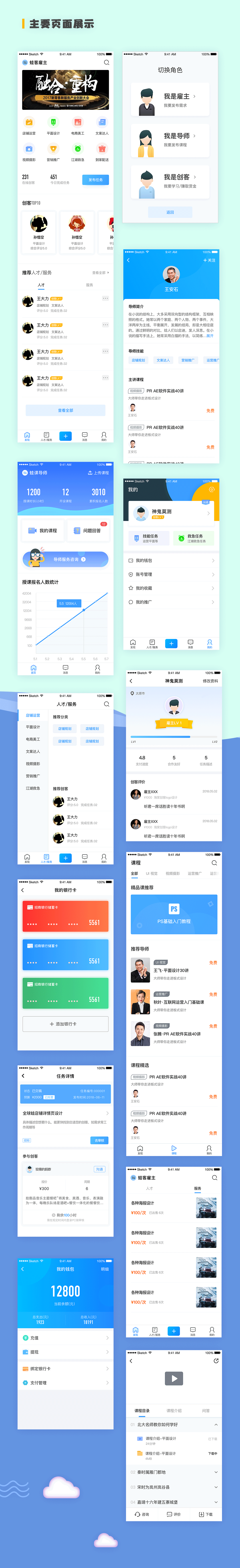 全球蛙客APP设计