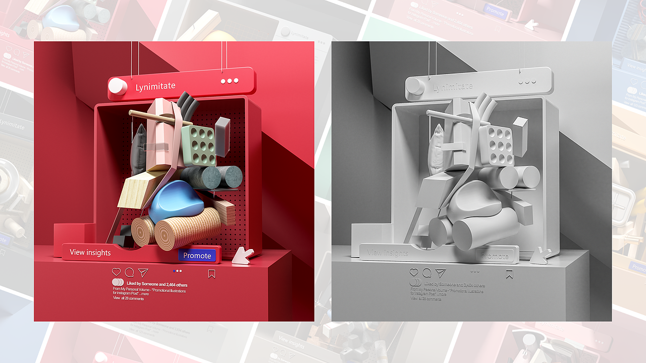 C4D练习（图ZMjg2MzEyMjAw） - 场景 - 站酷设计师汀n3原创素材 - 站酷ZCOOL