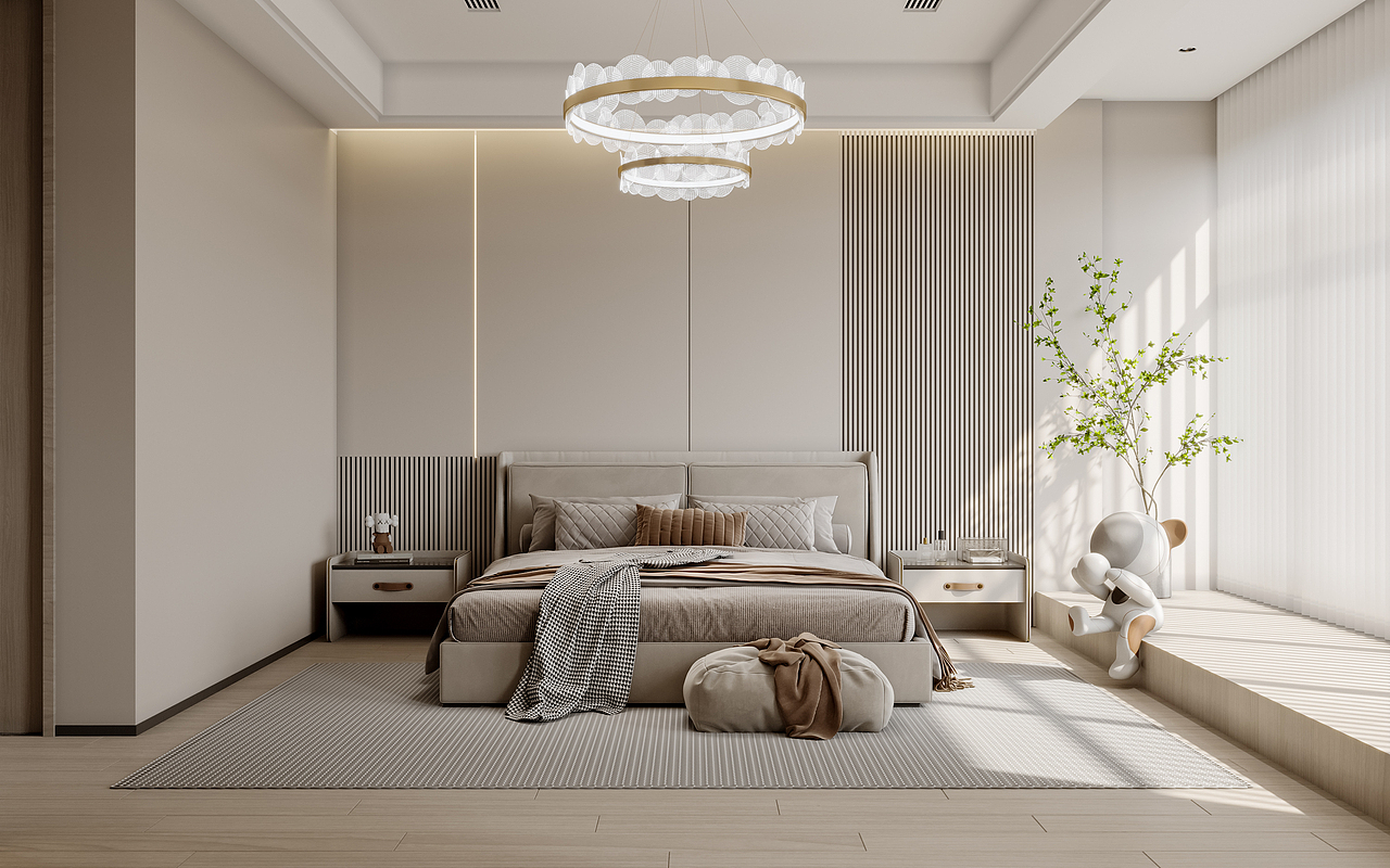 现代风格卧室（图ZMjkyMTc2NzY4） - 家装设计 - 站酷设计师Z768424086原创素材 - 站酷ZCOOL