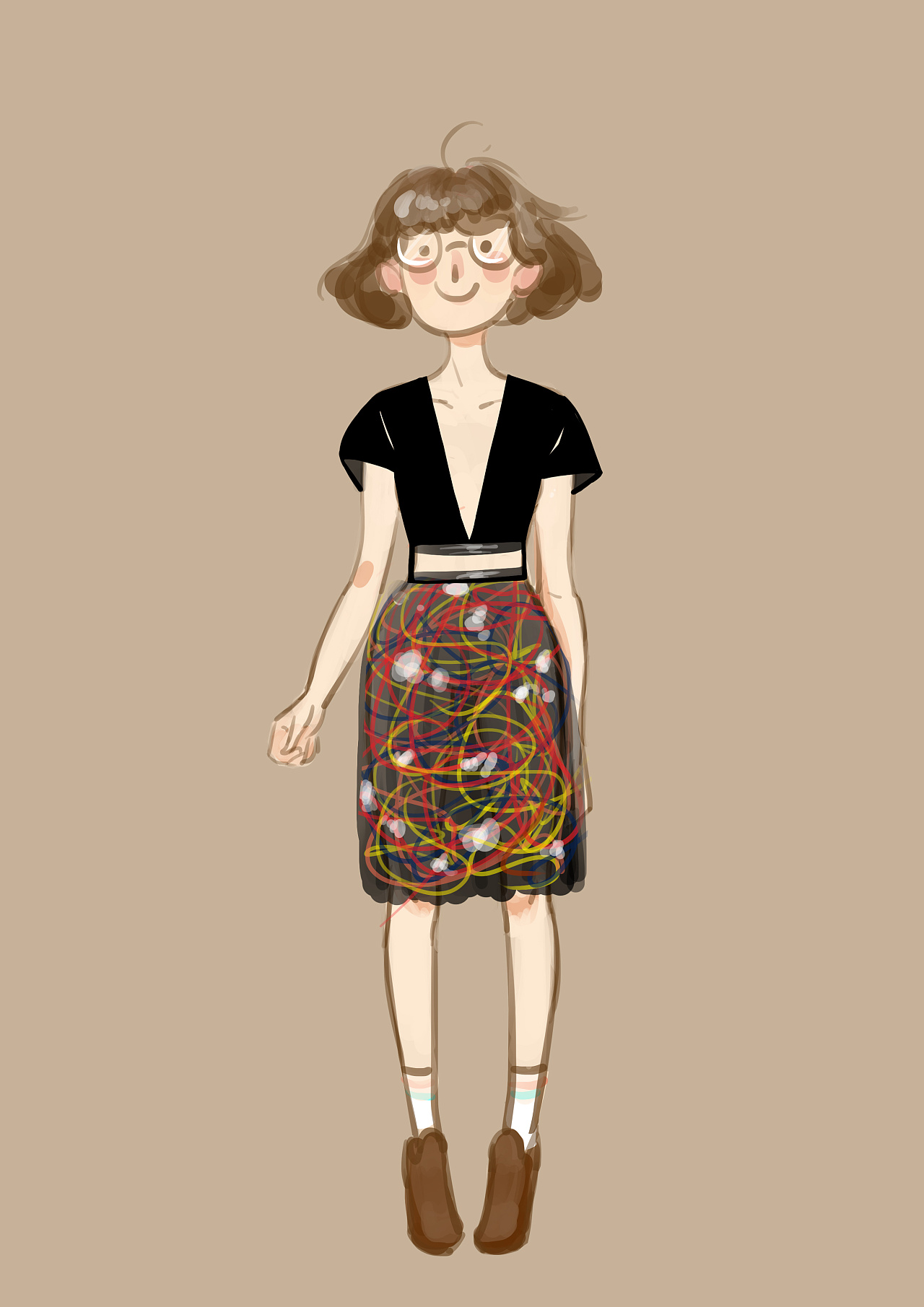 服装小插画