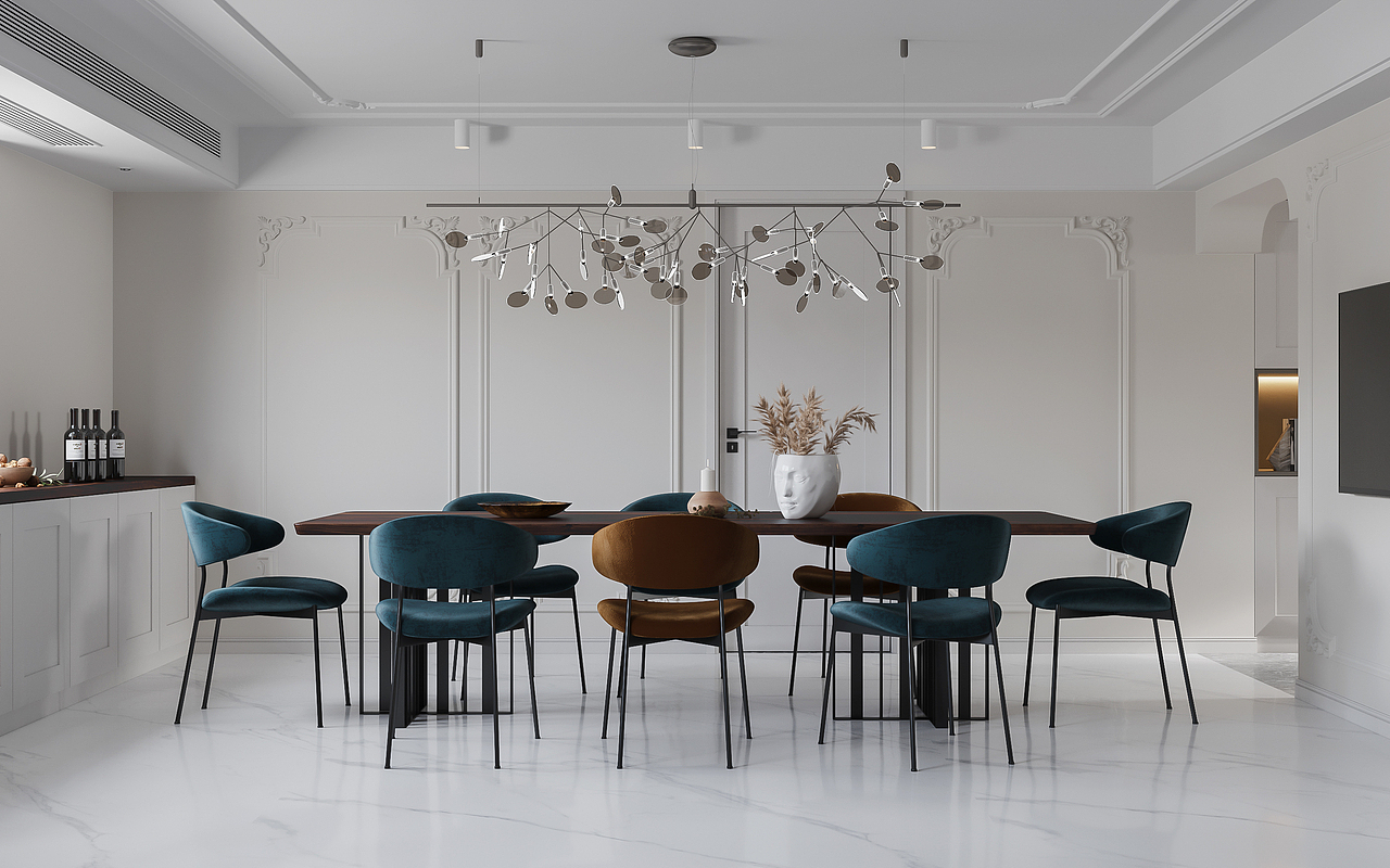 现代混搭风格效果图