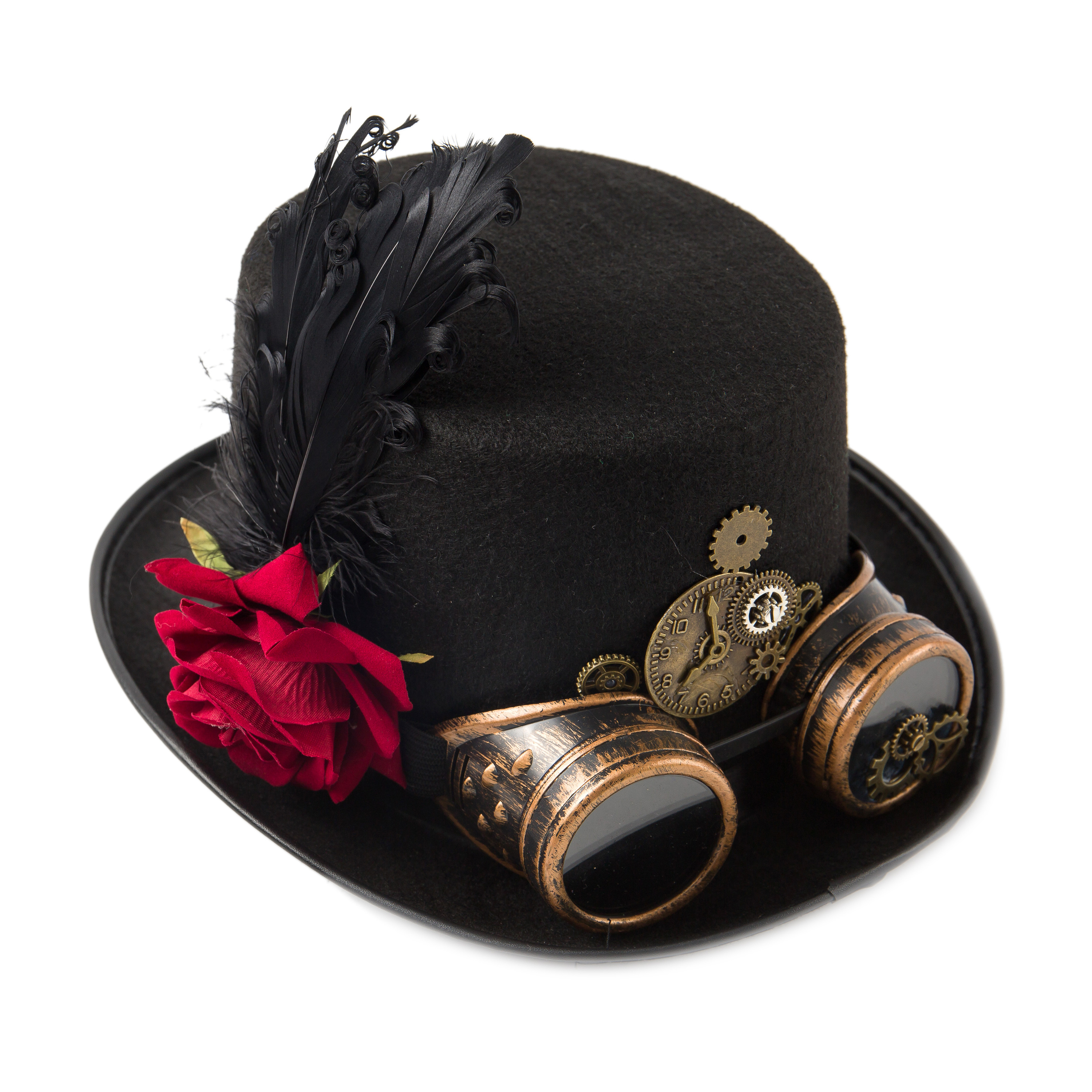 上海影际摄影朋克风饰品胸针项链帽子拍摄静物白底拍照