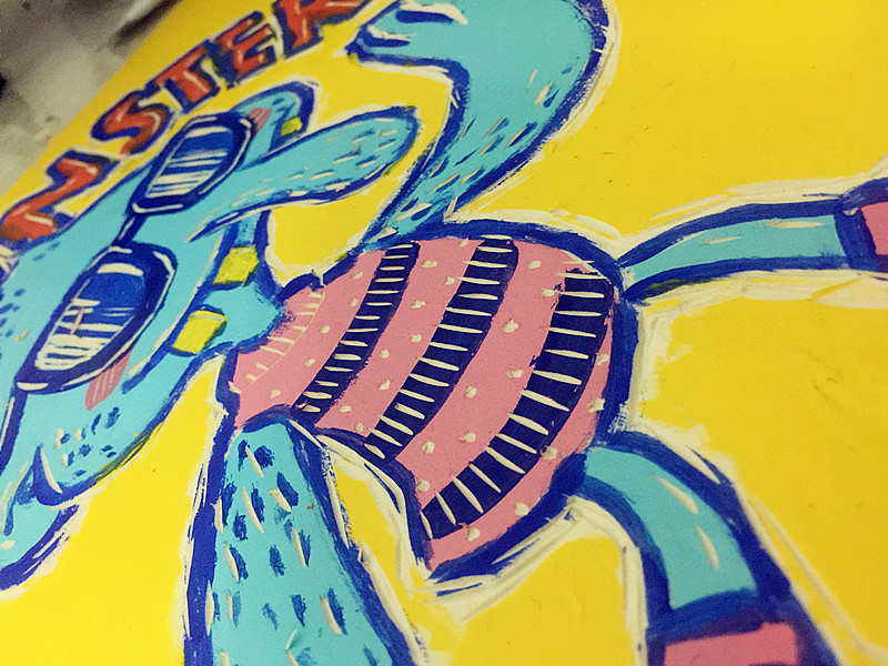 hello monster~see u morning see u night（图ZMzQzMjY5NTI=） - 艺术插画 - 站酷设计师鹭野luyer原创素材 - 站酷ZCOOL