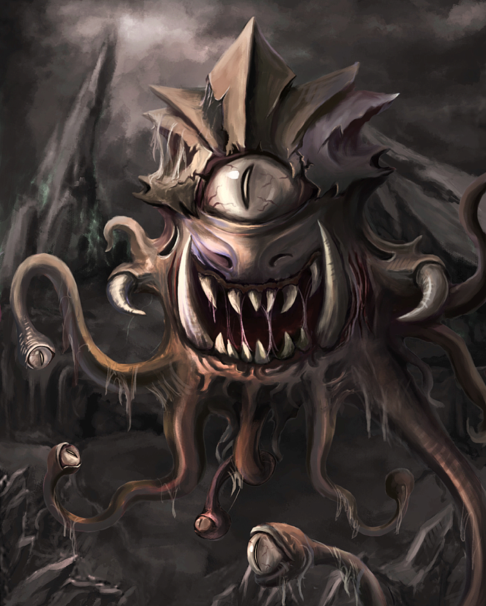 大眼怪~当时画的卡牌的设定~失败品1号