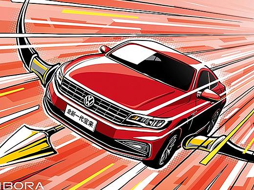 大众汽车 新一代宝来 海报创作