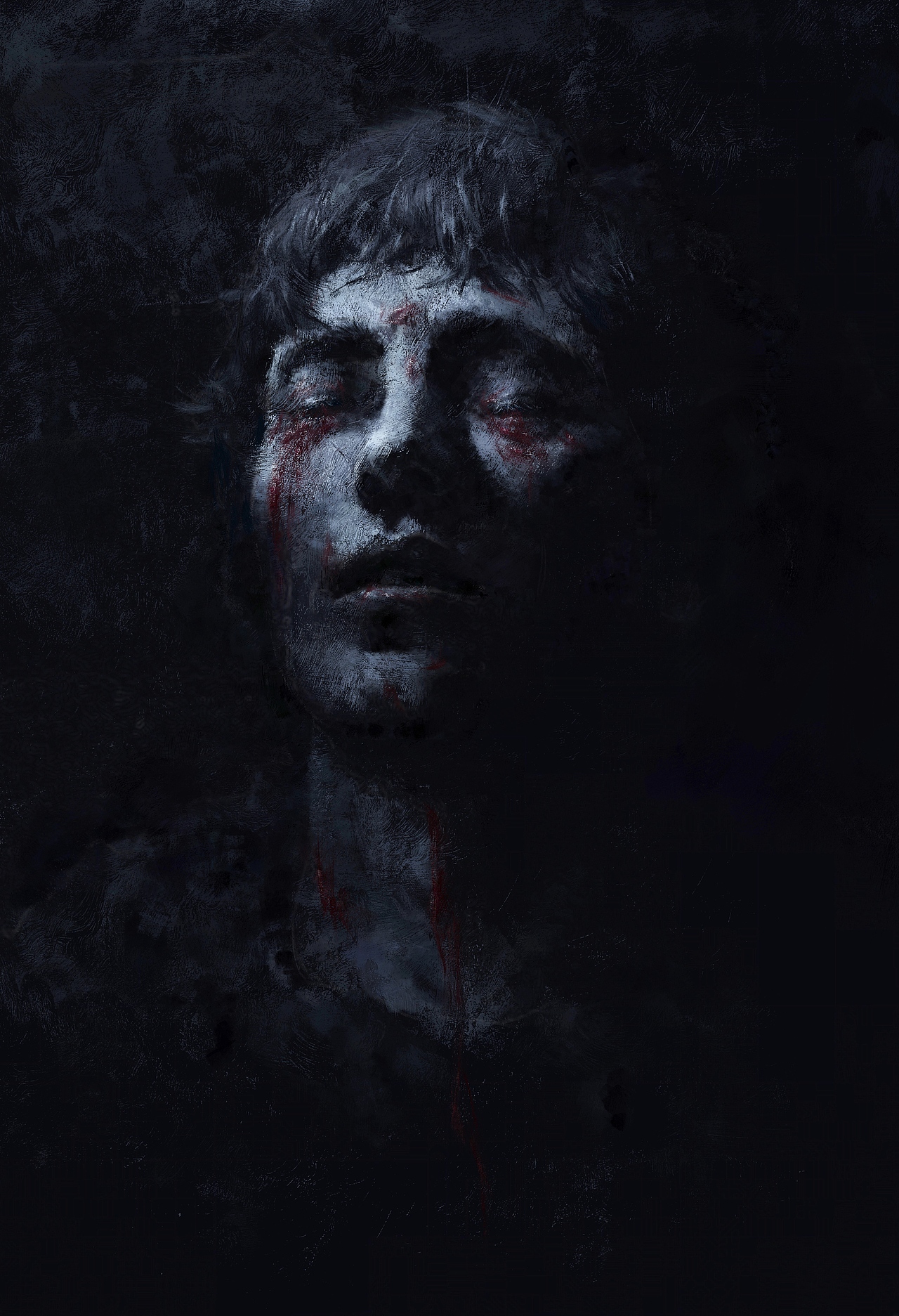 得知自己就是弑父娶母的凶手后,刺瞎双眼,自我放逐的俄狄浦斯王