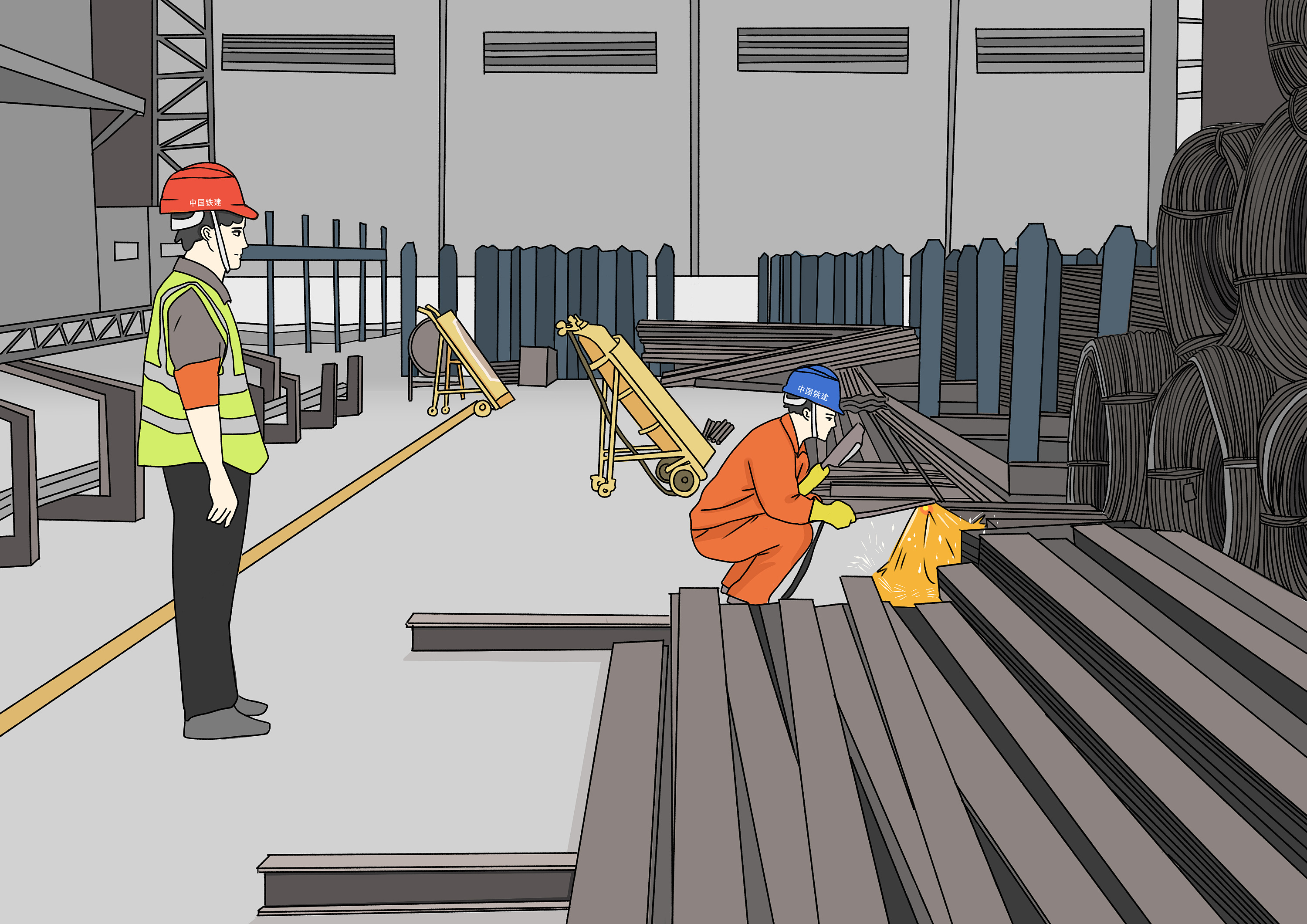 给中铁做的漫画