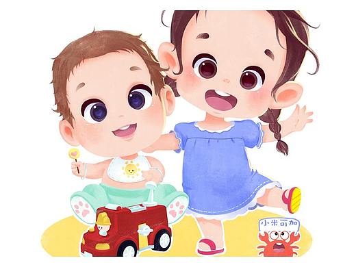 可爱儿童插画