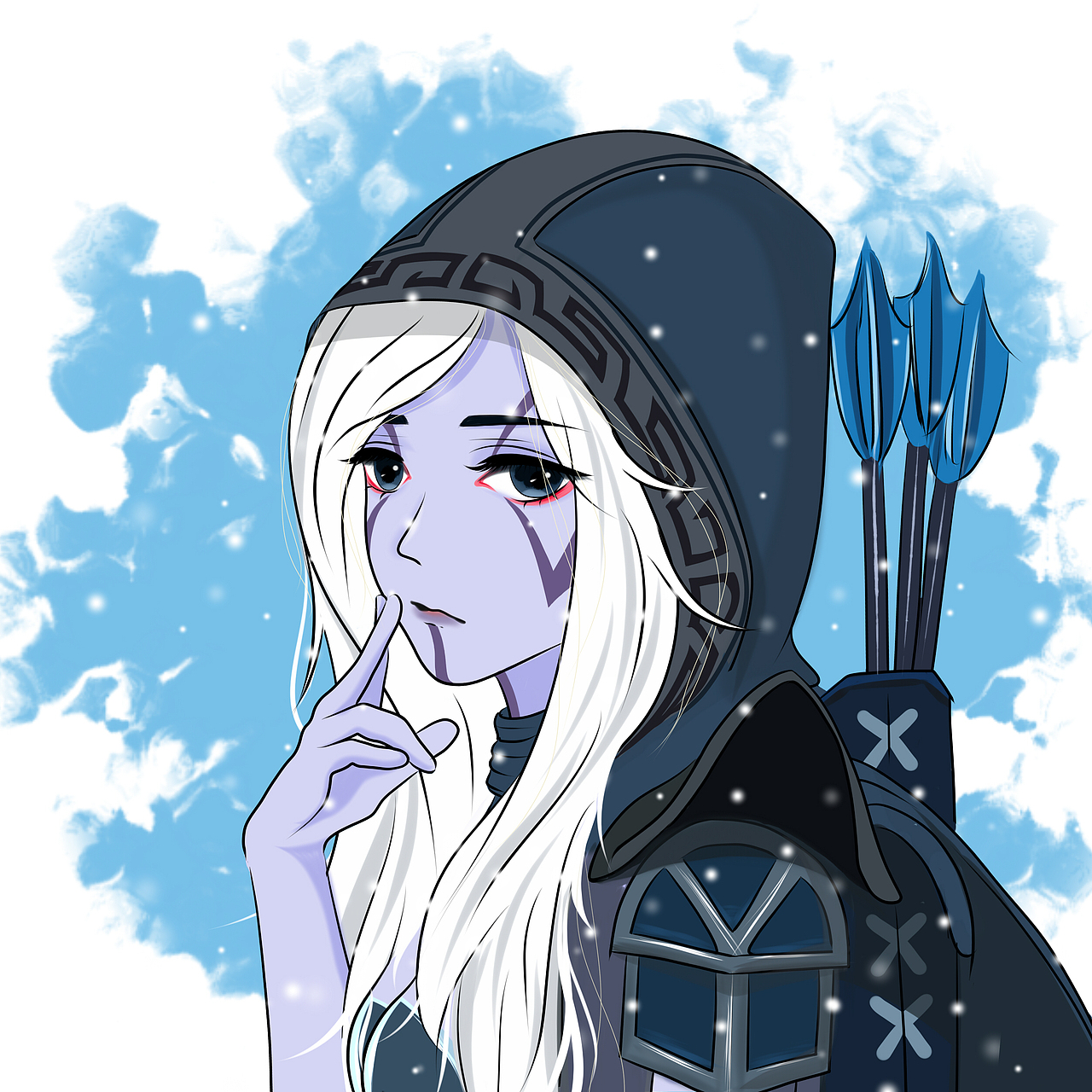 小菜喵手绘dota2英雄头像.