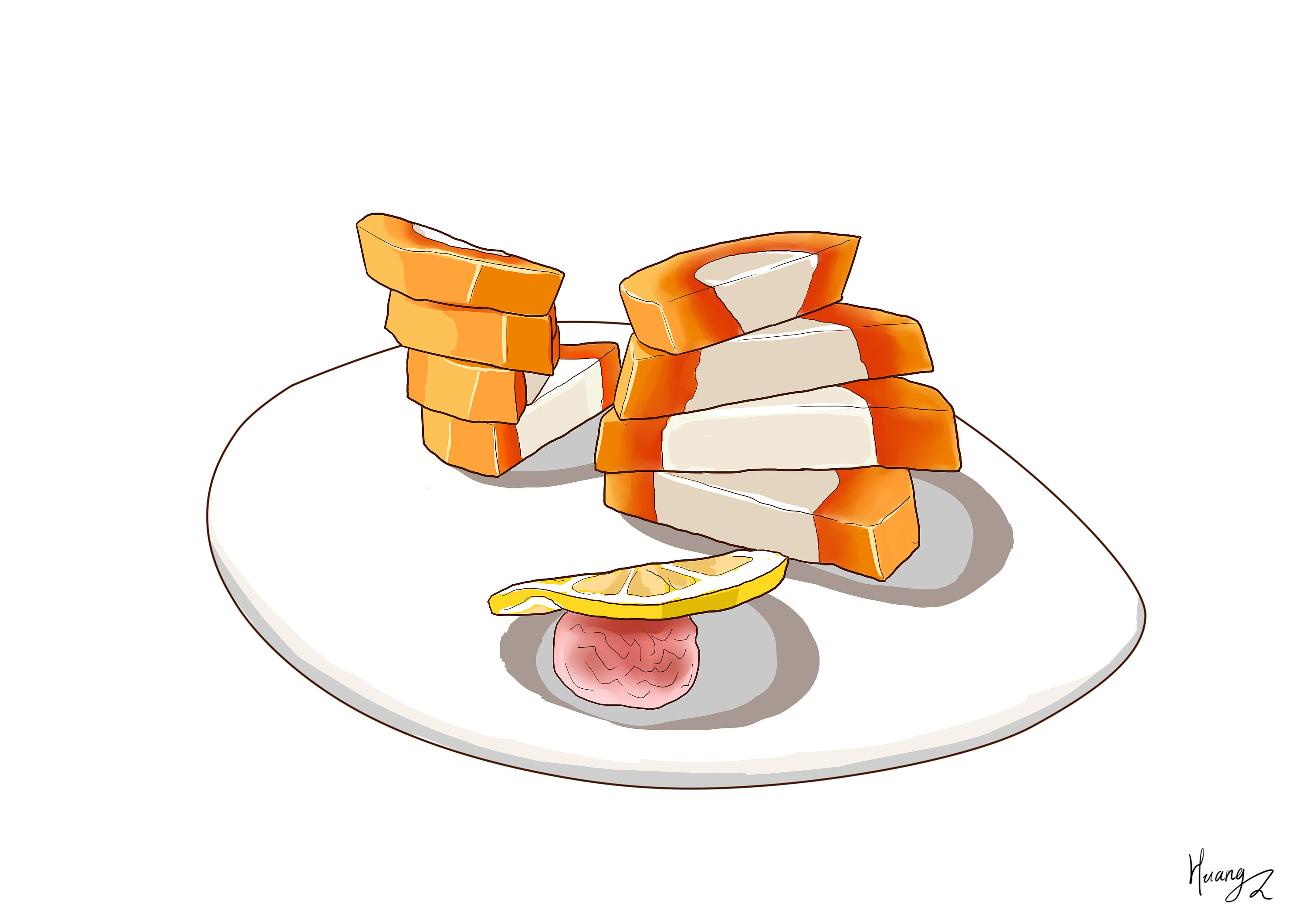 手绘美食|插画|商业插画|门虫huangzewei - 原创作品 - 站酷 (zcool)