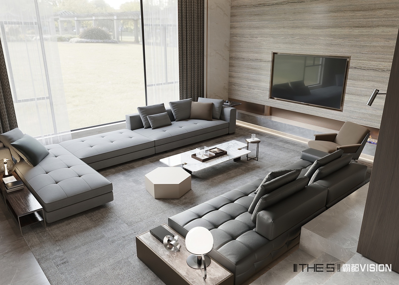 现代轻奢别墅（图ZMjYwNTQ0MDE2） - 家装设计 - 站酷设计师霸都THES原创素材 - 站酷ZCOOL