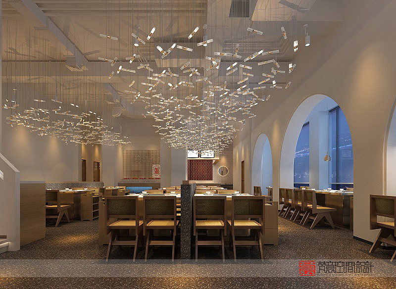 “小格乾坤”火锅店装修案例二-梵意郑州餐饮设计公司（图ZMTg4NjY2Njky） - 酒店餐饮设计 - 站酷设计师郑州餐饮设计公司原创素材 - 站酷ZCOOL